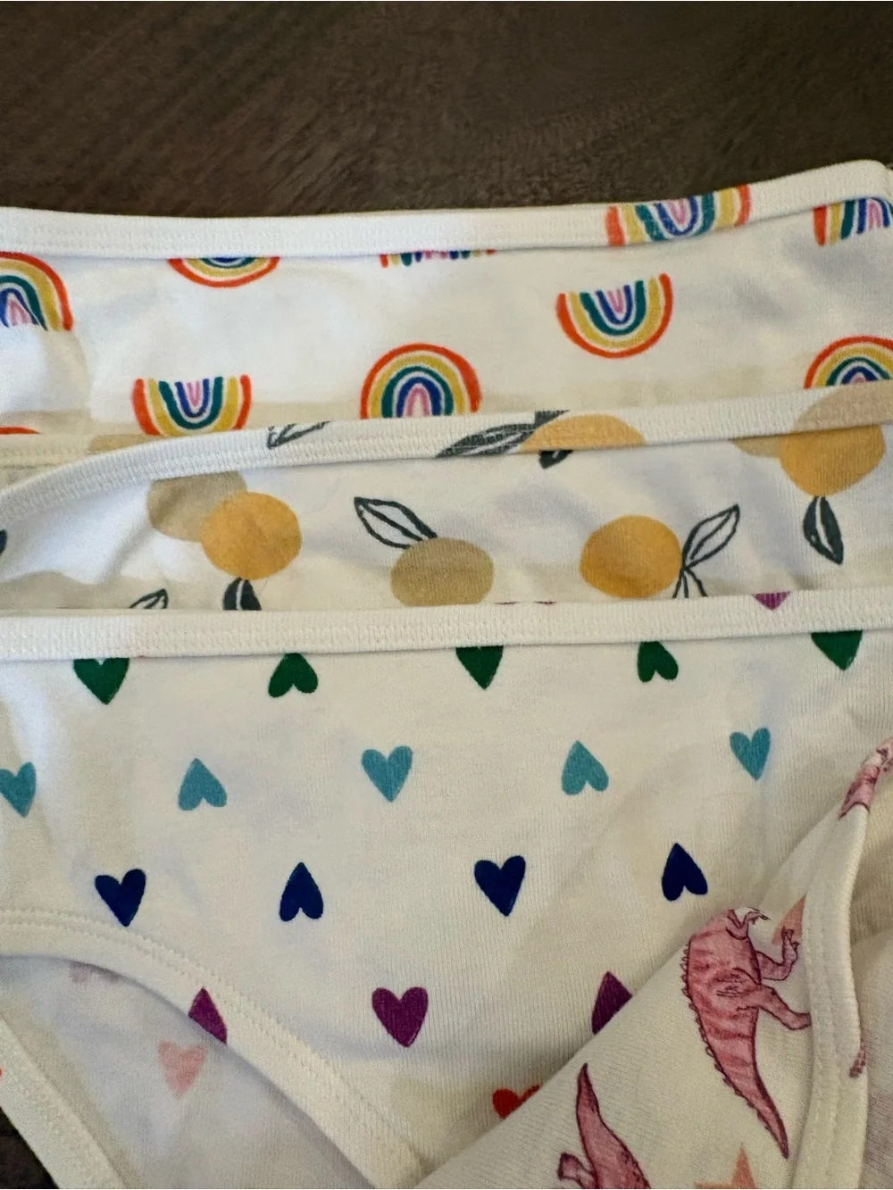 Quince Girls' cotton 100% organic cotton cot Briefs with Prints - 7 Pack